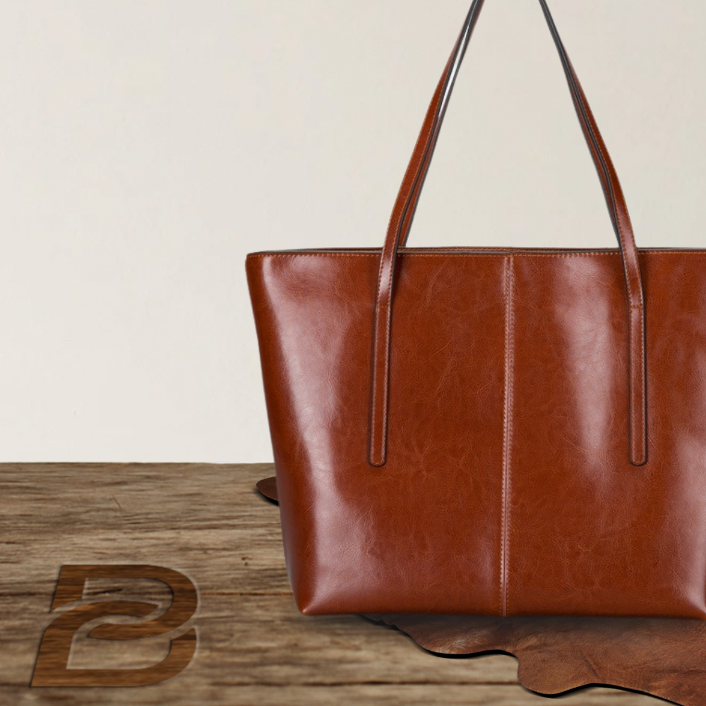 BERK | Bolso shopper en piel lisa clásica