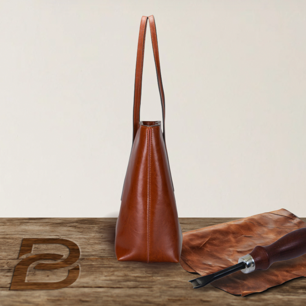 BERK | Bolso shopper en piel lisa clásica