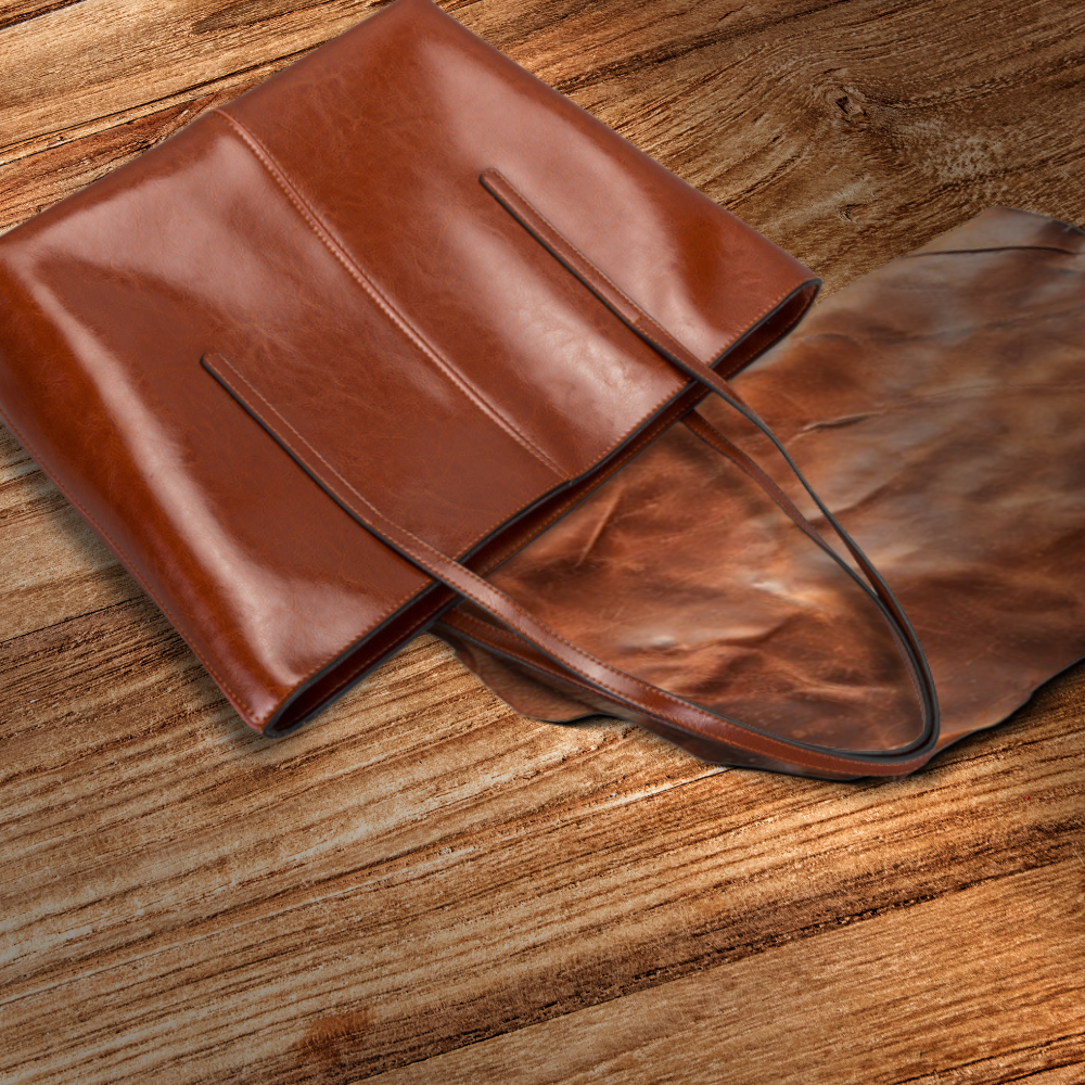 BERK | Bolso shopper en piel lisa clásica