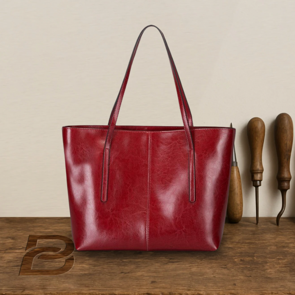 BERK | Bolso shopper en piel lisa clásica