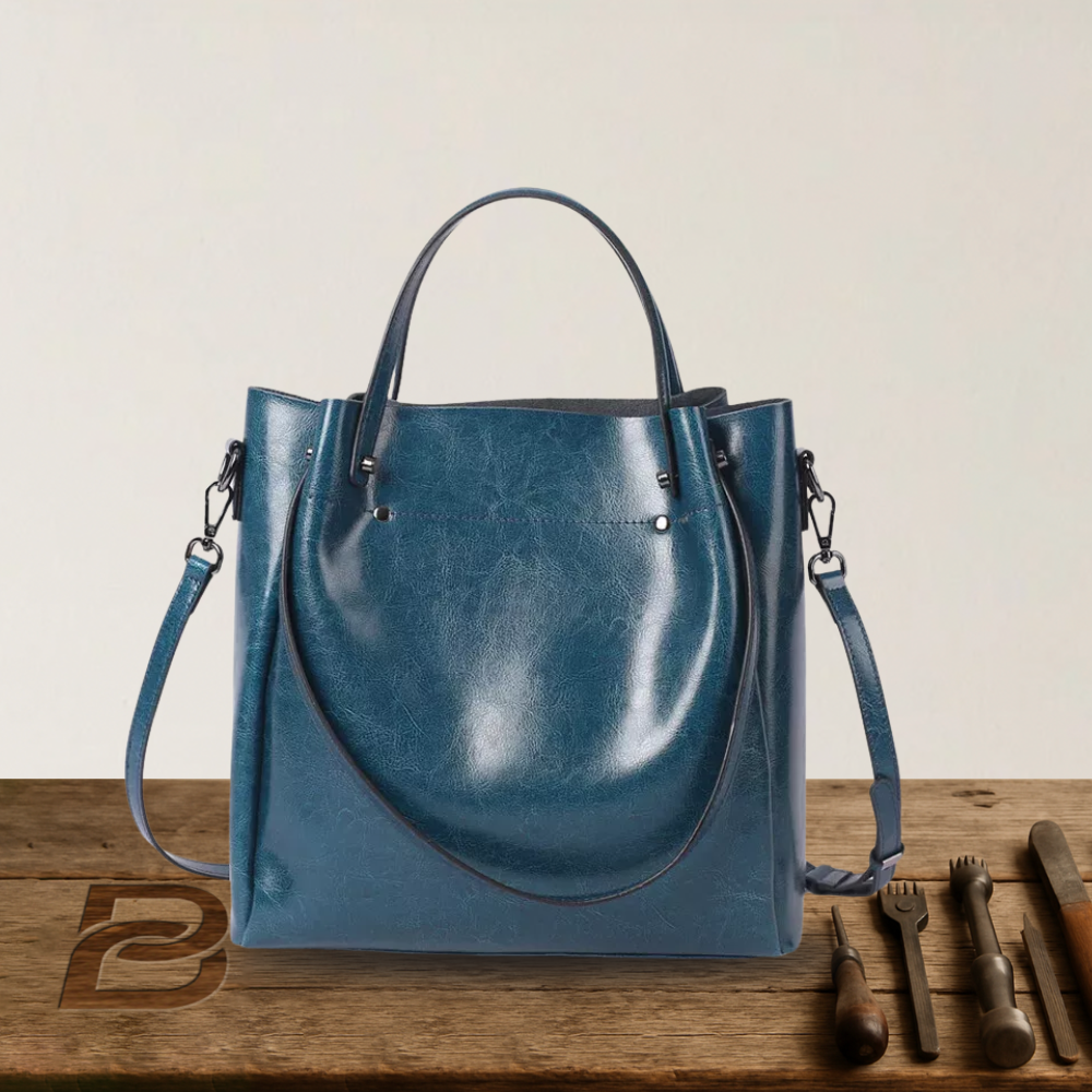 BERK | Elegante bolso cruzado de piel auténtica