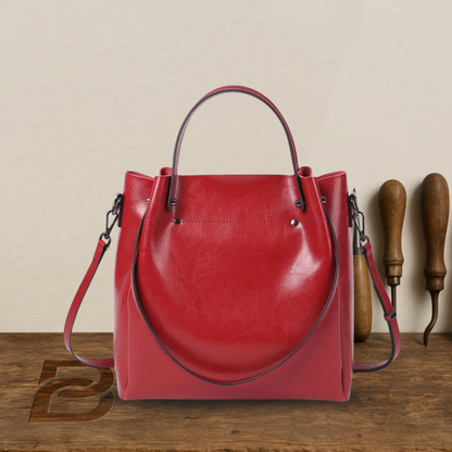 BERK | Elegante bolso cruzado de piel auténtica