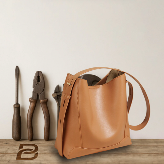 BERK | Bolso bandolera de piel suave Slouchy