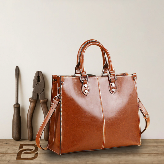 BERK | Elegante bolso tote de piel auténtica