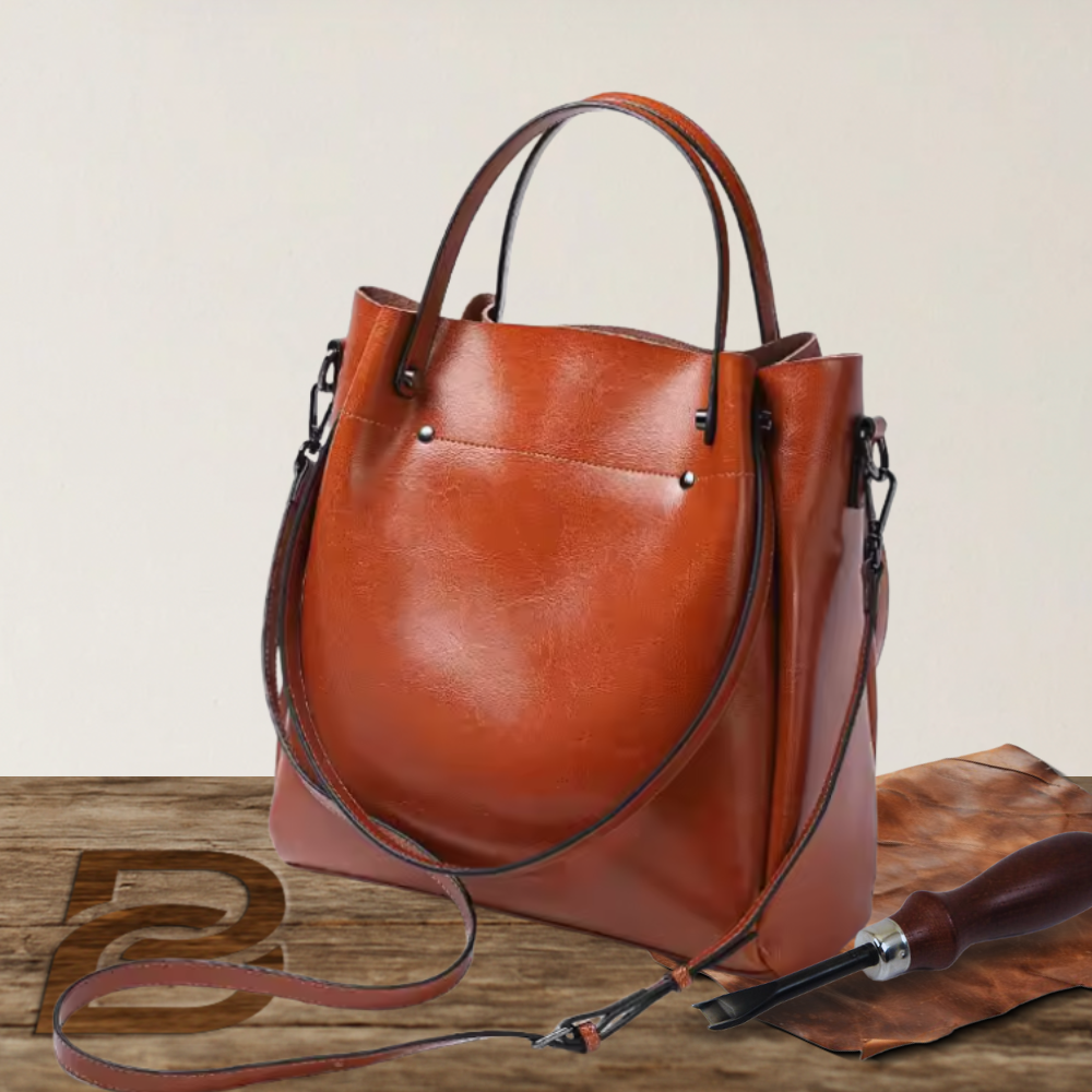 BERK | Elegante bolso cruzado de piel auténtica