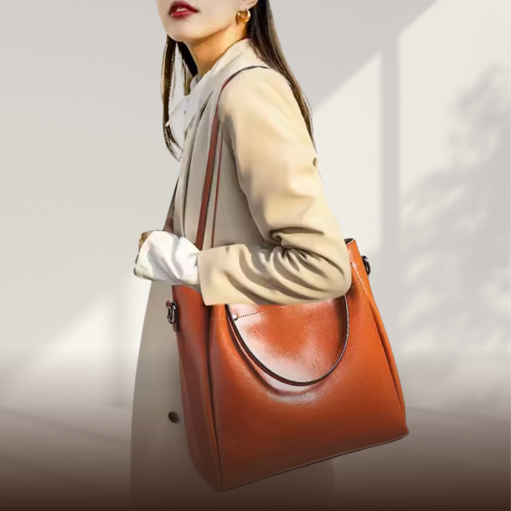 BERK | Elegante bolso cruzado de piel auténtica