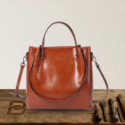 BERK | Elegante bolso cruzado de piel auténtica